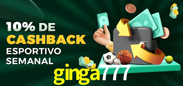 10% de bônus de cashback na ginga777